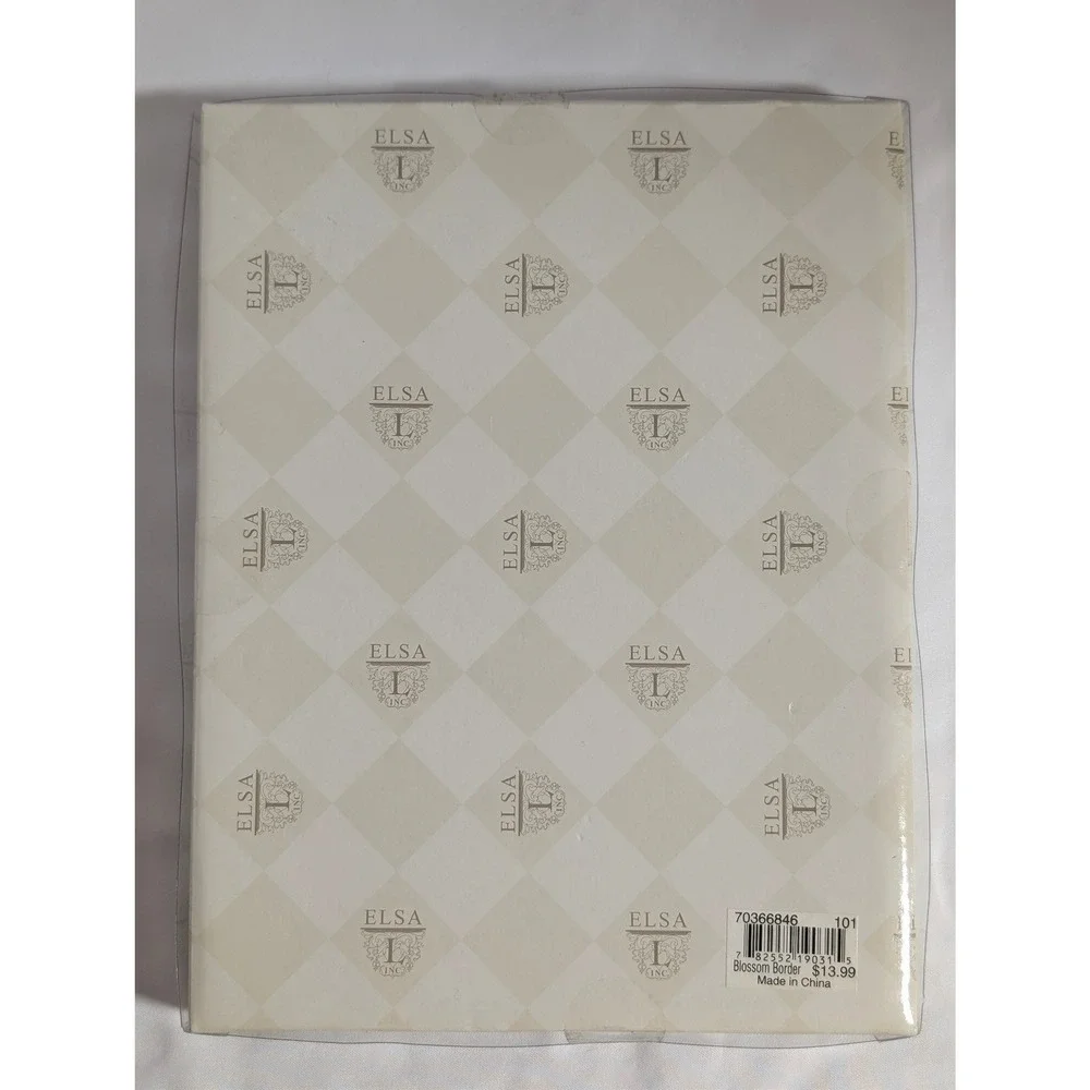 Elsa L Blossom Border 5x7 Picture Frame Silver Tone Floral Branch New In Box